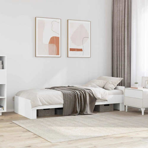 Walplus white platform - white, bed