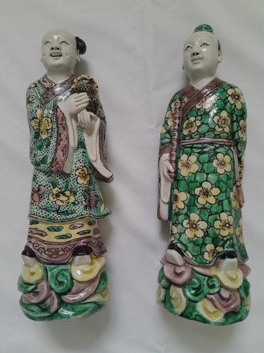 Pair antique chinese famille - antique,