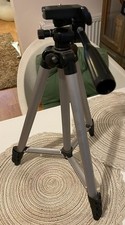 Generic lightweight stills camera tripod good working order with spirit level