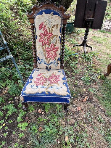 Antique victorian tapestry - antique,