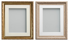 Shabby Chic Photo Frames Ornate Brompton Range Cream or Gold with Picture Mount
