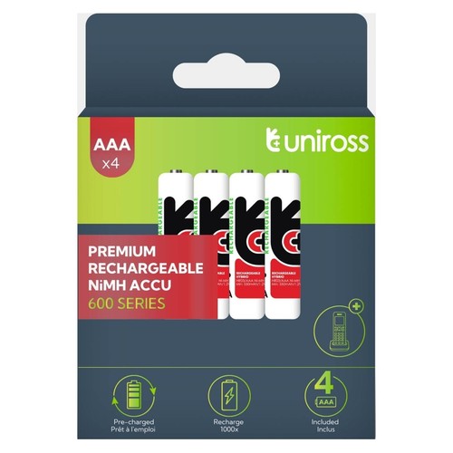 Uniross aaa 600mah nimh - 4,