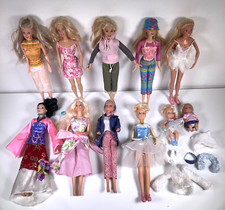 11 x Dolls Bundle Mattel Barbie Disney Steffi & Unmarked Mixed Vintage & Modern