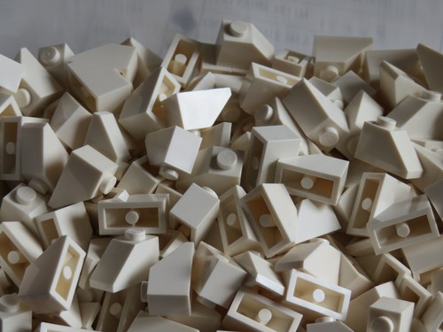 Lego white slope - slope, x