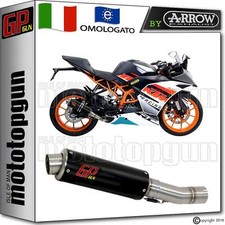 GP GUN TERMINAL by ARROW STAINLESS STEEL BLACK KTM RC 390 2013 13 2014 14