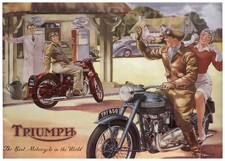VINTAGE TRIUMPH MOTORCYCLE