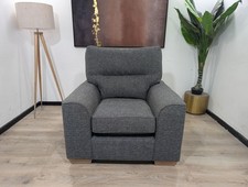 Marks and Spencer M&S Nantucket Charcoal Chunky Weave Highback Armchair RRP £399