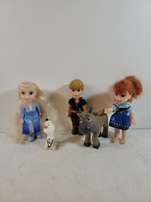 Disney Frozen Mini Toddler Animator Doll Set Elsa Anna Sven Kristoff & Olaf