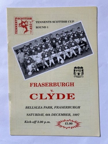Fraserburgh clyde tennents - v,