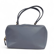 LULU GUINNESS Pale Blue Genuine Leather Handbag Shoulder Bag 16 x 8" G32 