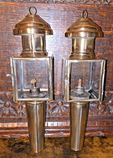 Pair small victorian brass - victorian,
