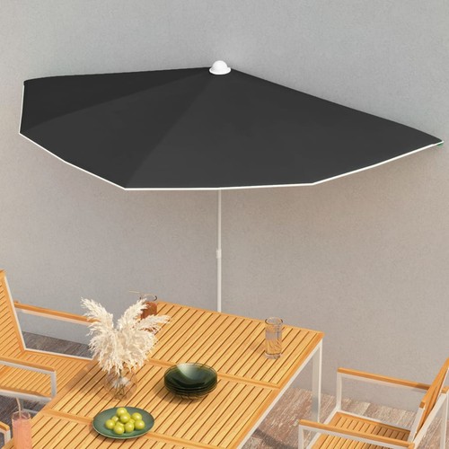 180x90 half round parasol - round,