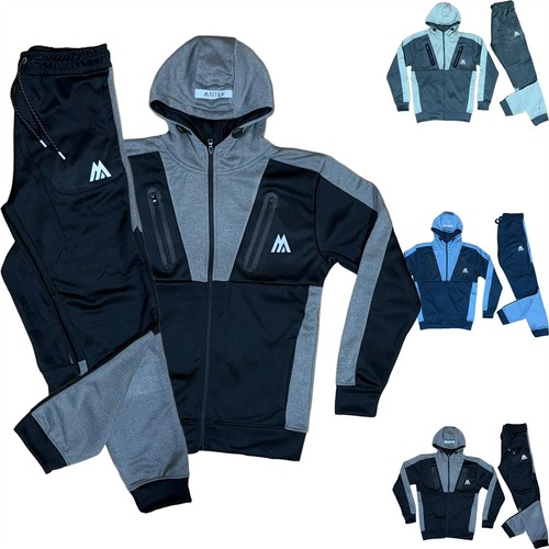 Mens hooded tracksuit contrast - mens,