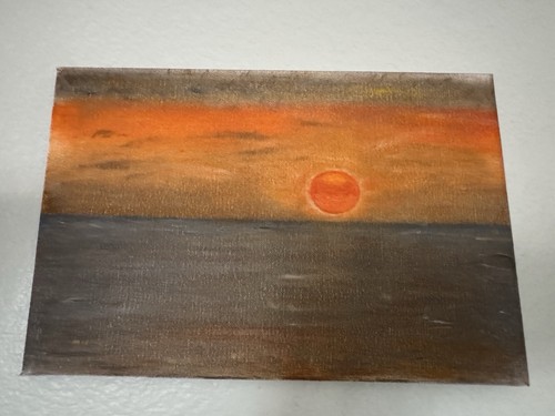 Tijuana beach sunset oil - tijuana,