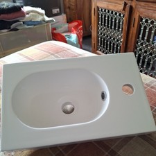 Basin Wash Sink Bathroom Modern  Cloakroom Countertop White