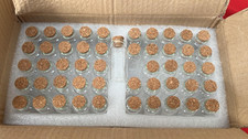 Belle Vous 50 Pack of Glass Favour Jars with Cork Lids - 10ml/0.33oz 