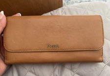 Fossil Leather Purse Tan Brown
