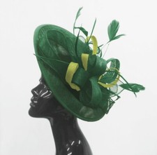 Big Saucer Sinamay On Headband
