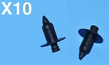 10 X PEUGEOT 208 BLACK PLASTIC