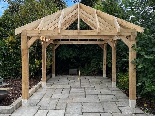 Bespoke oak gazebo garden - oak,
