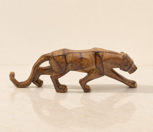 Art deco puma jaguar statue - art,