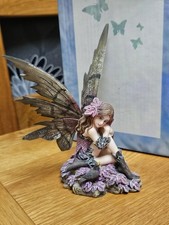 Nemesis Now Heather Dark Fairy Resin Figurine Purple Roses Gothic Fantasy Magic