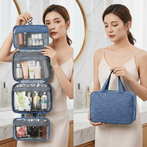 Waterproof fold toiletry - toiletry, bag
