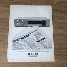 GRAM104 MAGAZINE ADVERT 11X8 THE QUAD FM4 STEREO TUNER