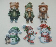 Two Red Robin Die Cut*Card