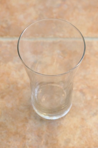 Clear glass vase approx - vase,