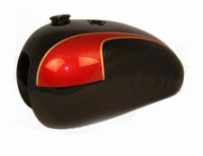 Black Red Painted Fits Triumph T140 Bonneville 73 - 78 Fuel Tank Bonnie ECs