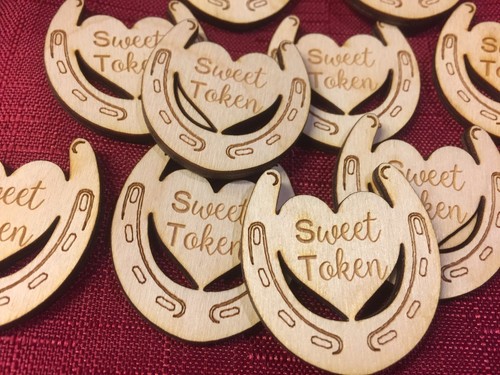 Wooden drink tokens - drink,