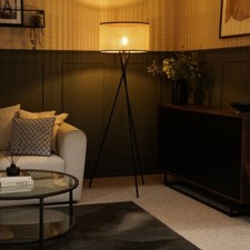 Black Tripod Floor Lamp Tall