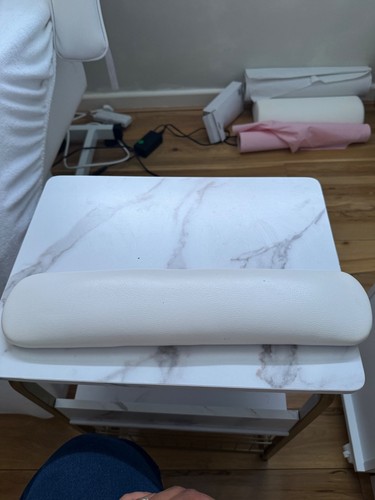 Manicure hand rest - rest, white