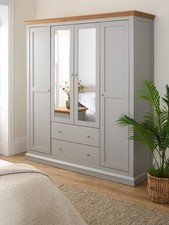 Hanna 4 Door 2 Drawer Mirrored