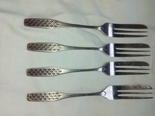 VINERS SHAPE 4 CAKE FORKS 15cm