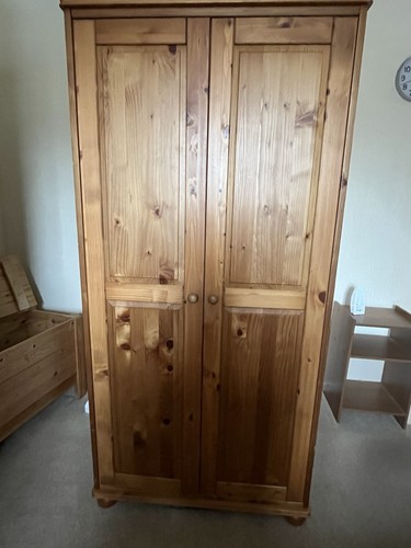Ikea pine baby child wardrobe - pine, baby/child
