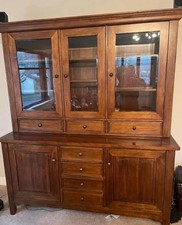 MARKS AND SPENCER DISPLAY UNIT DRESSER OFFICE STORAGE IN DARK WALNUT COLOUR