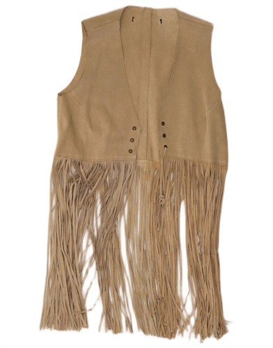 Vintage womens suede waistcoat - suede,
