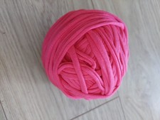 Bright Pink Tshirt Yarn 250 Gms Plus Extra 130