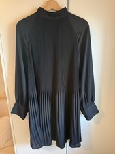 H&M Black Pleated Dress, Size