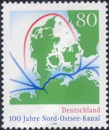 Germany 1995 kiel - germany, canal