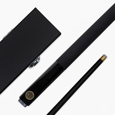 BCE MARK SELBY Metallic BLACK Simulated Graphite 2pc Snooker Cue & HARD CASE