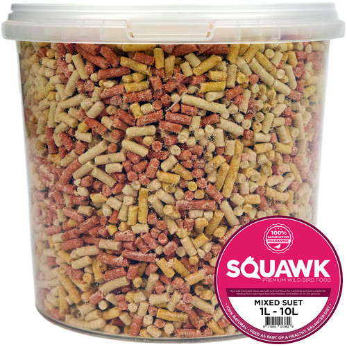 Squawk mixed suet pellets - mixed,