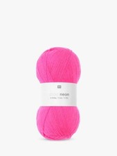 Rico Socks Neon 4 ply Knitting Wool Yarn 100g - 002 Pink