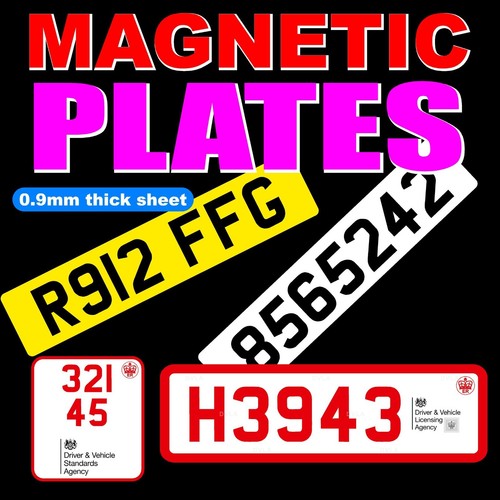 Magnetic trade plate yellow - plate,,