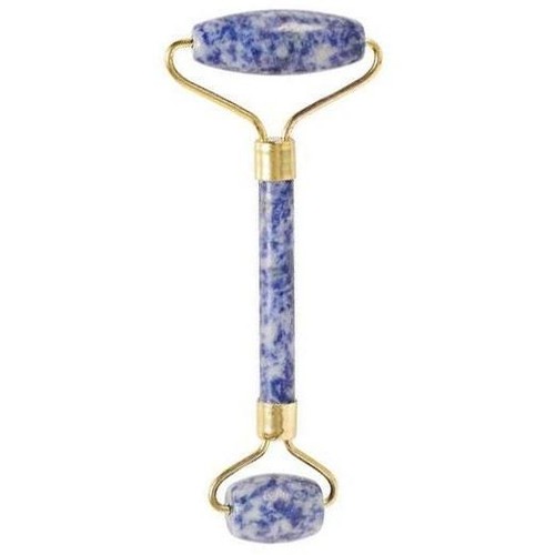 Sodalite gemstone face - face, roller