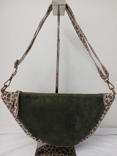 Suede khaki green and - suede,