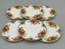 Royal Albert Old Country Roses - Set of 6 x Tea / Side Plates Made in England