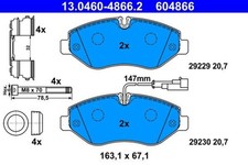Disc Brake Pad Set ATE Fits